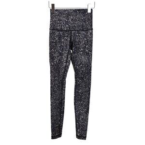 Lululemon Wunder Under Speckle Print Leggings Size 4